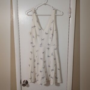 Disney by Lauren Conrad white and blue bow dress